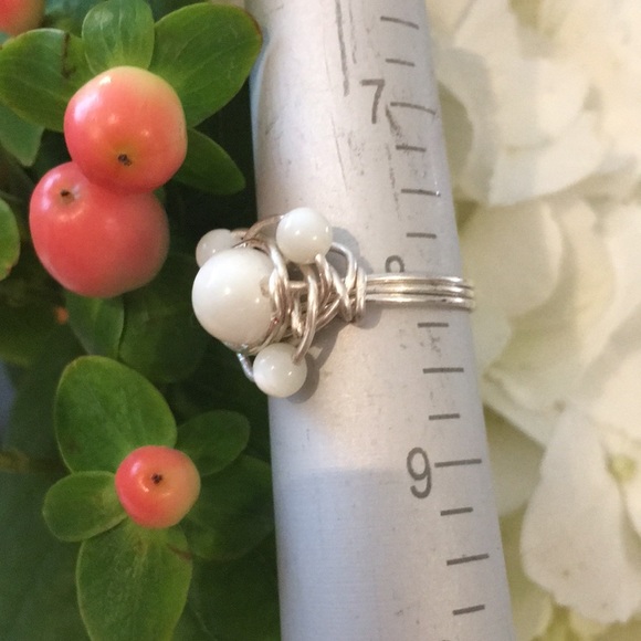 New MOP wire wrapped ring. - Picture 7 of 8